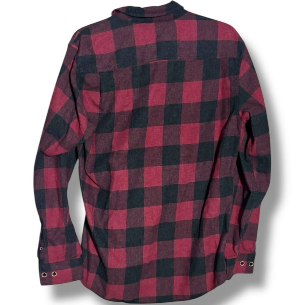 Weatherproof Vintage Cream and Orange Label Red/Black Classic Plaid Long Sleeve - Picture 15 of 16